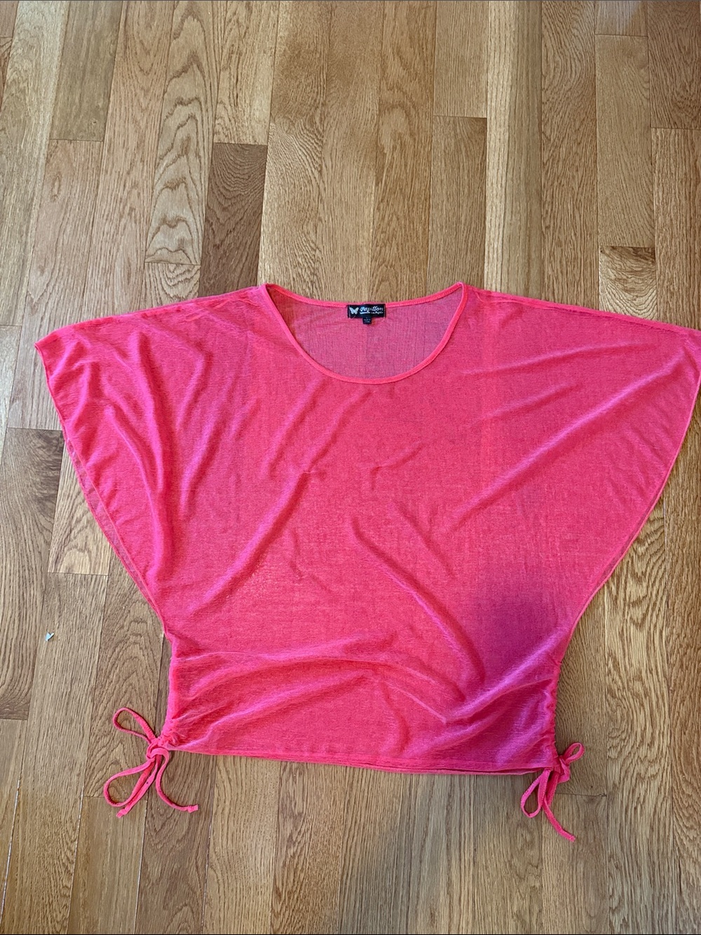 Women's Scoop Neck Tie-Hem Sweater Top - Pink